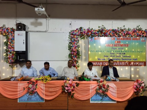 Workshop on Academic Audit and NAAC Activities organized by the Internal Quality Assurance Cell (IQAC) of VDU